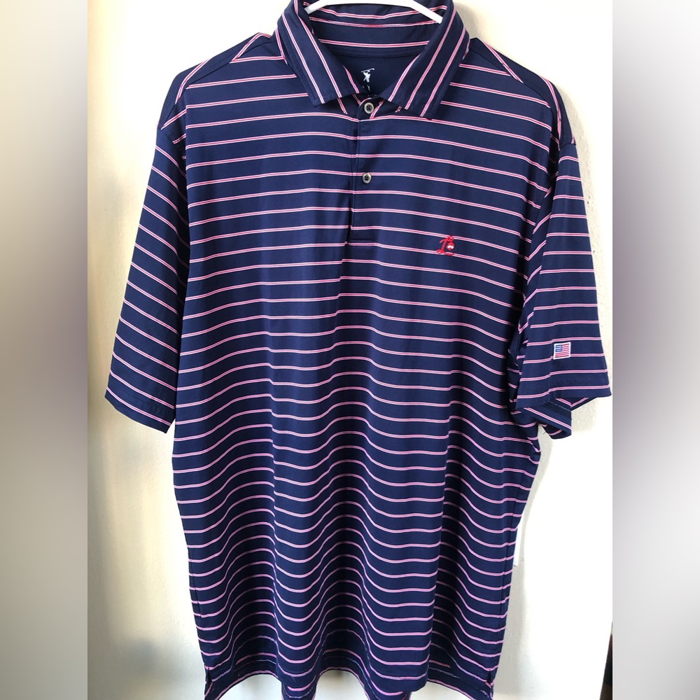 Fairway & Greene Striped Golf Polo XL
